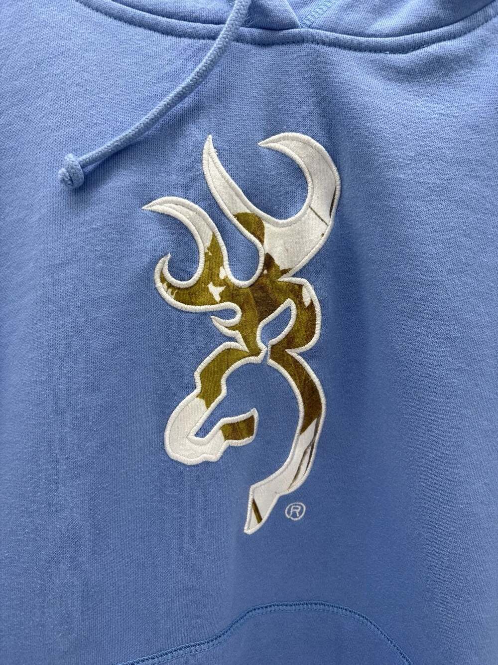 ๐ฆ Browning Hoodie Blue Buckmark Logo Size XL - Picture 2 of 4